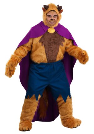 Men's Plus Size Deluxe Caped Disney Beast Costume | Disney Costumes