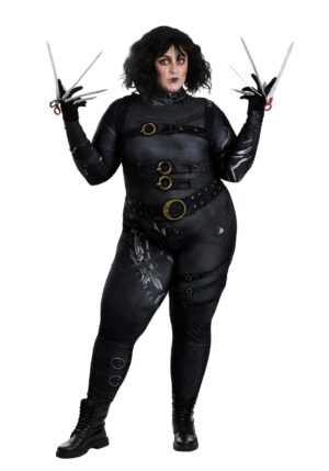 Women's Plus Size Deluxe Edward Scissorhands Costume | Movie Costumes