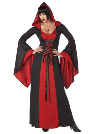 Plus Size Deluxe Hooded Robe Women's Costume | Gothic Costumes