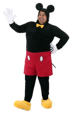 Adult Plus Size Deluxe Mickey Mouse Costume