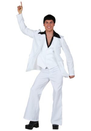 Men's Plus Size Deluxe Saturday Night Fever Costume | Exclusive