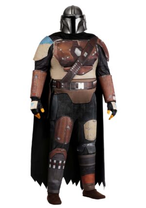 Men's Plus Size Deluxe Star Wars Din Djarin Season 1 Mandalorian Costume | Star Wars Costumes