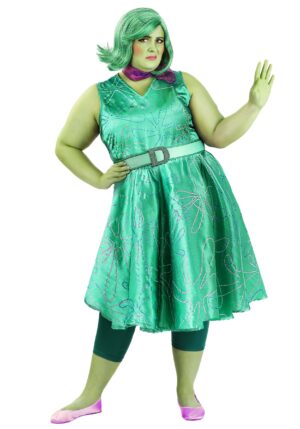 Women's Plus Size Disney and Pixar Inside Out Disgust Costume | Pixar Costumes