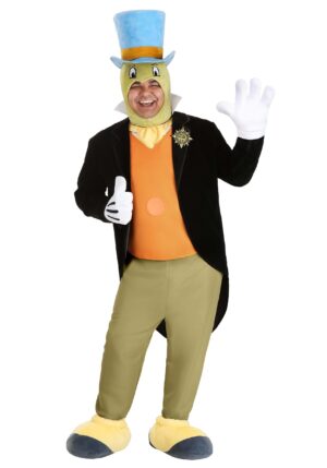 Plus Size Disney Pinocchio Men's Jiminy Cricket Costume | Disney Costumes
