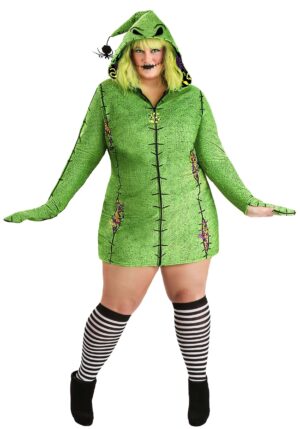 Plus Size Women's Disney Oogie Boogie Hoodie Costume Dress | Disney Costumes