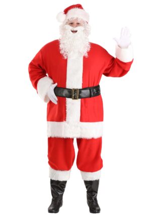 Plus Size Holiday Santa Claus Men's Costume | Christmas Costumes