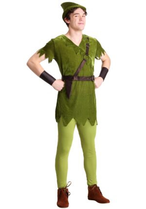 Men's Plus Size Storybook Peter Pan Costume | Storybook Costumes