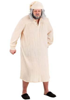 Plus Size Humbug Nightgown Costume for Men | Holiday Costumes