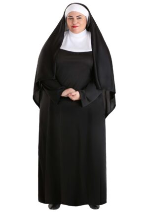 Plus Size Traditional Nun Women's Costume | Religious Costumes