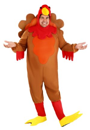 Plus Size Adult Perky Turkey Costume | Adult Animal Costumes