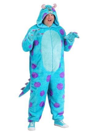 Plus Size Pixar Sulley Adult Costume Onesie | Monster Inc Costumes