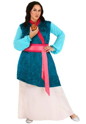 Adult Plus Size Premium Disney Mulan Costume | Exclusive Disney Costumes