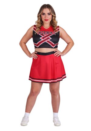 Women's Plus Size Red Cheerleader Costume | Sports Costumes