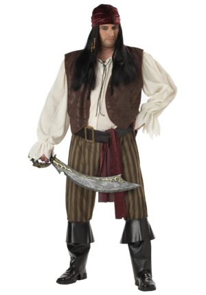 Plus Size Rogue Pirate Men's Costume | Pirate Costumes