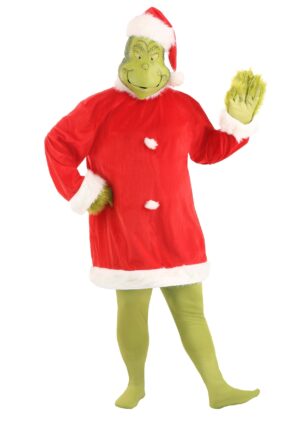 Plus Size Grinch Costume for Adults | Christmas Costume