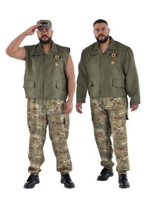 Plus Size Soldier Costume for Men | Military Costumes