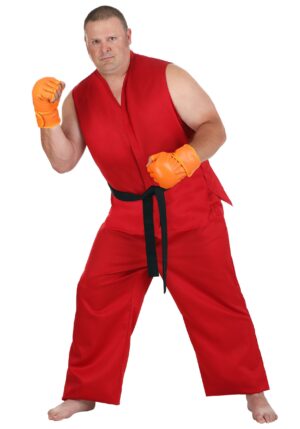 Plus Size Street Fighter Ken Costume for Men | Video Game Costumes