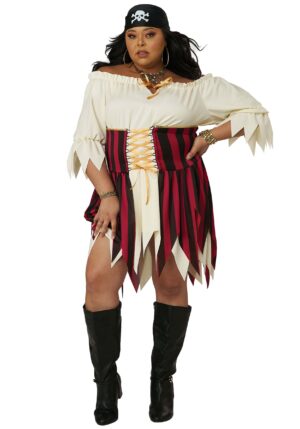Women's Plus Size Sultry Sea Pirate Costume | Adult Pirate Costumes