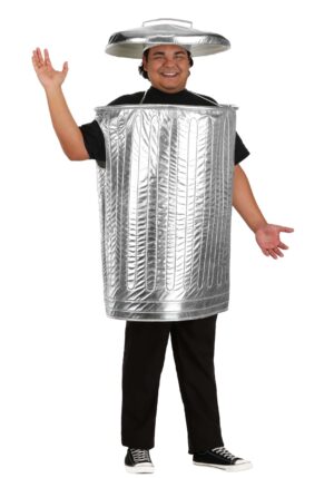 Plus Size Trash Can Adult Costume | Funny Costumes