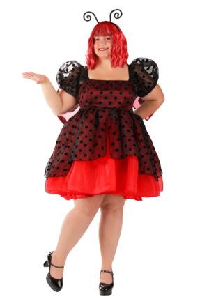 Plus Size Flirty Ladybug Women's Costume Dress | Plus Size Costumes
