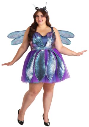 Plus Size Wild Wings Women's Dragonfly Costume | Plus Size Animal Costumes