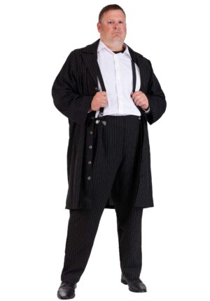 Men's Plus Size Black Zoot Suit Costume