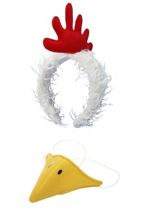 Plush Headband & Beak Chicken Kit