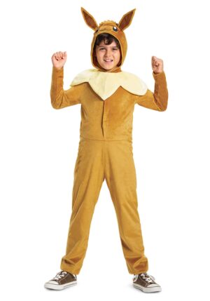Kid's PokÃ©mon Eevee Hooded Jumpsuit Costume | Nintendo Costumes