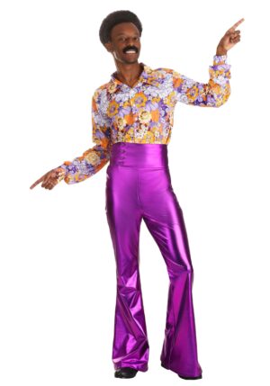 Men's Purple Power Disco Costume