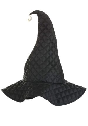 Women's Quilted Black Witch Costume Hat | Witch Hats