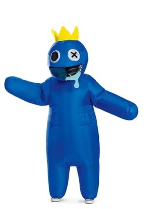 Child Rainbow Friends Inflatable Blue Costume | TV Show Costumes