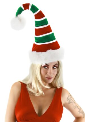 Adult Soft Ridged Santa Costume Hat | Christmas Accessories