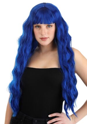 Royal Blue Full Wavy Women's Wig | Costume Wigs