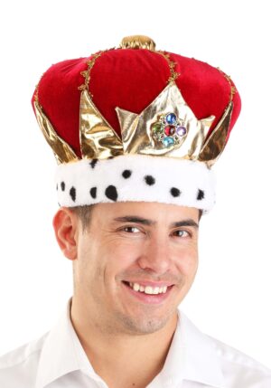Adult Red Royal King Hat