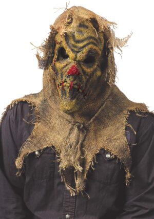 Scary Burlap Scarecrow Mask for Adults