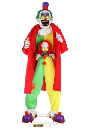 6FT Animated Scary Surprise Evil Clown Prop | Evil Clown Decorations