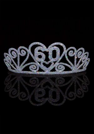 Silver 60 Sparkle Celebration Tiara | Costume Accessories