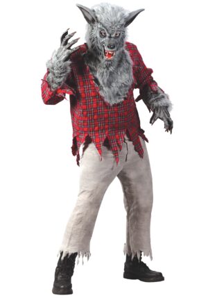 Silver Werewolf Halloween Costume for Men