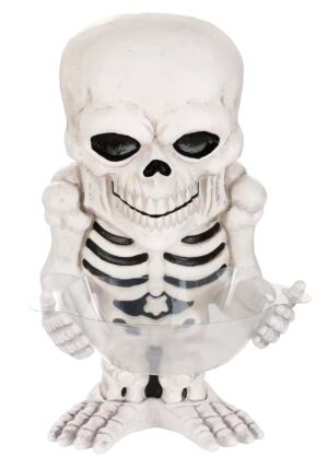 21-Inch Skeleton Treat Bowl Holder Decoration | Candy Bowls