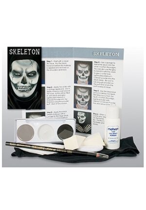 Mehron Skeleton Character Makeup Kit | Skeleton Accessories