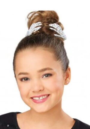 White Skeleton Hand Hair Clips Costume