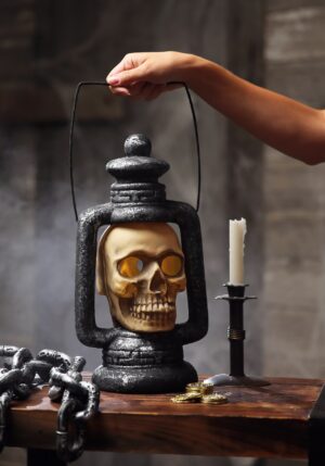 Light Up Skull Lantern Decoration | Scary Decorations