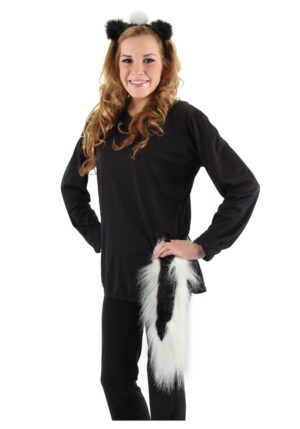 Skunk Ears & Tail Set For Adults