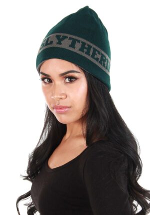 Slytherin Reversible Hogwarts Knit Beanie | Slytherin Accessories