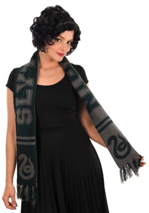 Harry Potter Reversible Slytherin Knit Scarf | Harry Potter Accessories