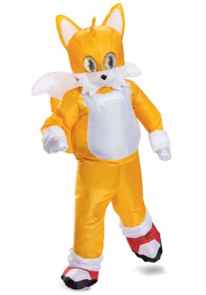 Child Inflatable Sonic the Hedgehog Tails Costume | Inflatable Video Game Costumes
