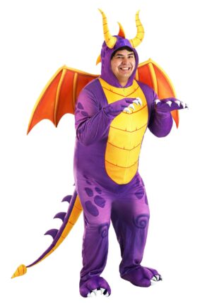 Adult Spyro the Dragon Plus Size Costume Jumpsuit | Video Game Costumes