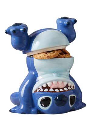 9-Inch Disney Ceramic Stitch Handstand Candy Jar | Disney Decorations