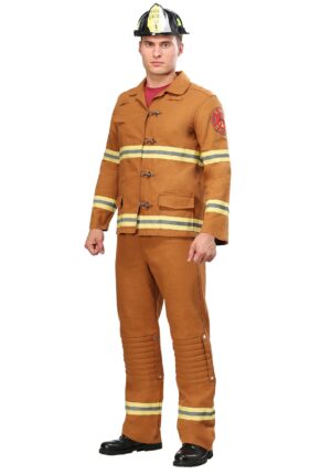 Tan Firefighter Uniform Costume for Men