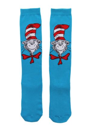 The Cat in the Hat Women's Knee High Sock | Dr. Seuss Accessories